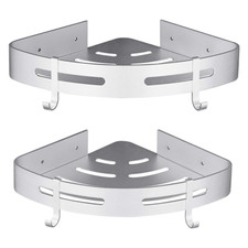 Mensole Portaoggetti Angolare da Bagno per Doccia in Alluminio, 2 pezzi