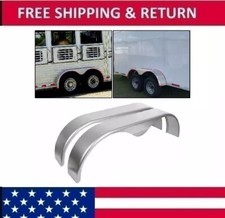 2PC Tandem Trailer Fender Double Axle For 13"-15"  Teardrop Enclosed Trailers