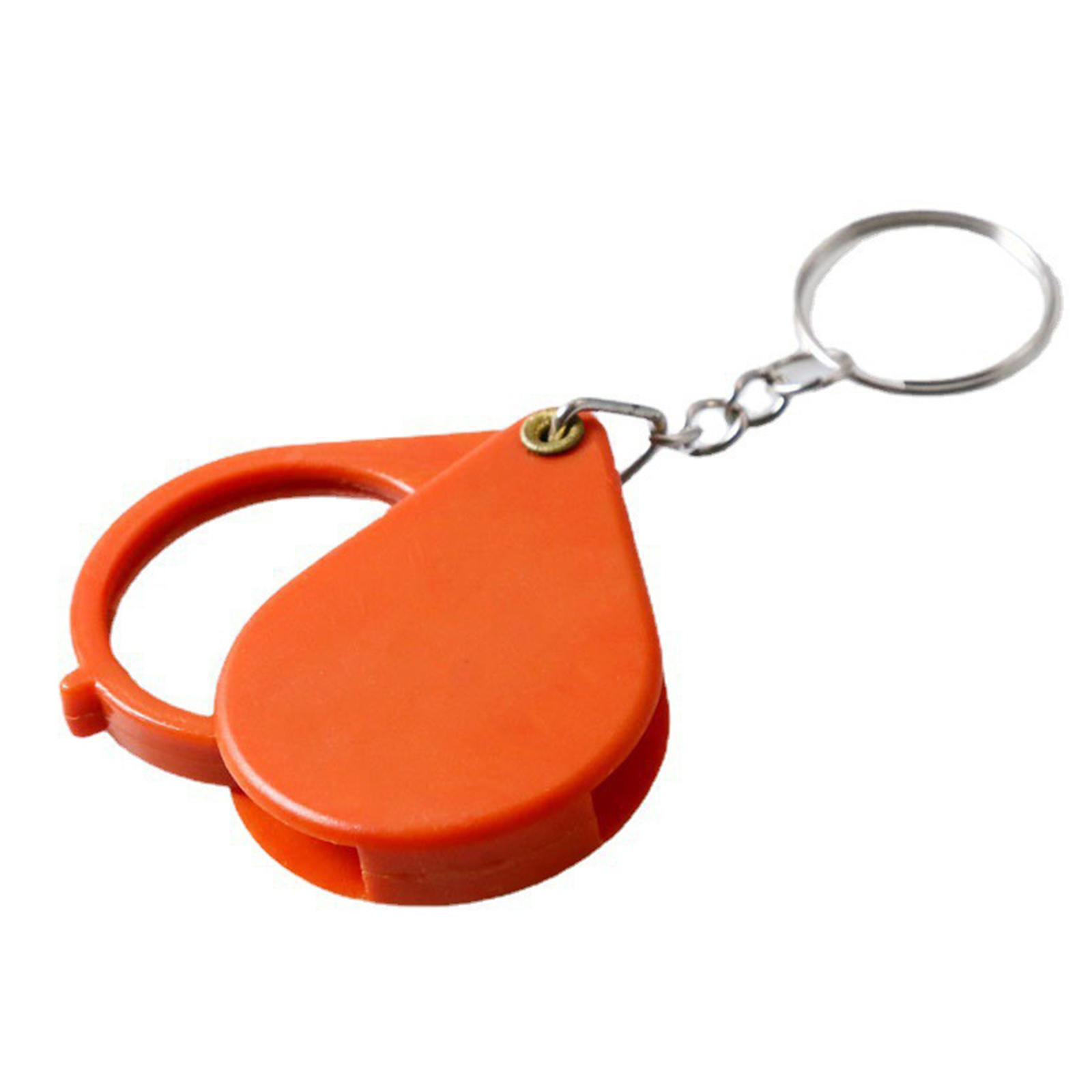 Magnifier Key Chain Stainless Read Keep Keys Magnifying Glass Portable