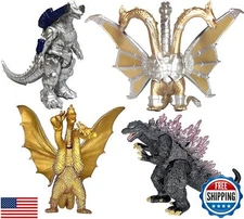 TwCare Set of 4 Godzilla Toys Movable Joint Action Figures King of The Monste