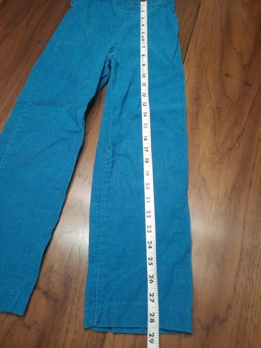 Vintage 1983 Kids Pants Cabbage Patch Kids 6X Blue Corduroy Pull On - Picture 6 of 8