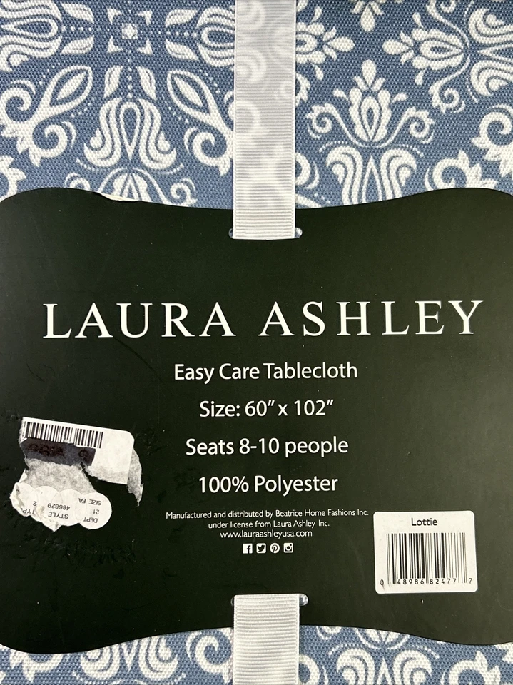 СОВЕРШЕННО новый с ярлыками LAURA ASHLEY легкий уход скатерть - LOTTIE узор: ваш выбор - Изображение 2 из 4