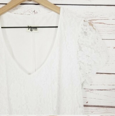 Show Me Your Mumu White Lace Kylie Mini Dress Size X-Small | eBay