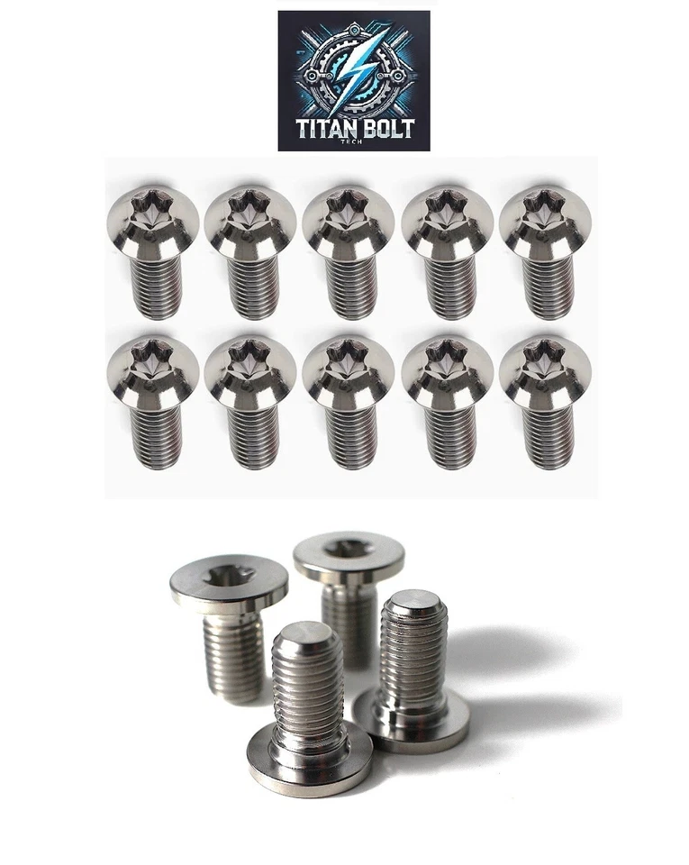 Pernos de rotor de freno de disco delanteros y traseros de titanio Ducati 1199 1299 V2 V4 V4S V4SP V4 Foto 2 de 4