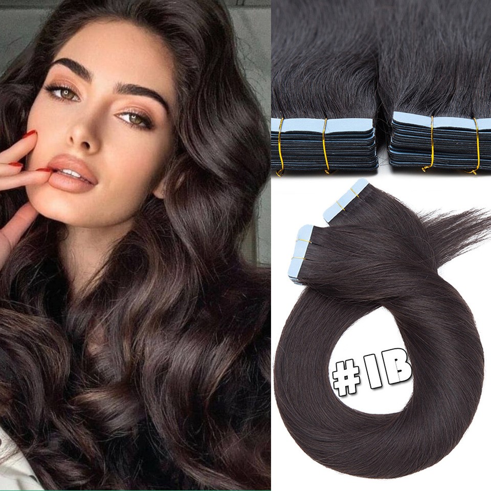 2025 Nuovo Nastro Nelle Estensioni Dei Capelli Umani 100% Remy Non - Foto 13