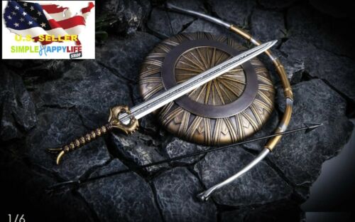 1/6 Wonder Woman Sword Shield Bow Weapon B For 12" Figure Phicen Hot toys ❶USA❶ - Picture 1 of 3