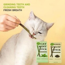Teething Cat Teasing Stick Natural Matatabi Cat Stick Stick≮ Mint Tooth X1Z P4J6