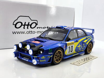 OTTO 1:18 Subaru Impreza WRC #10 2002 Rally Monte Carlo Winner(OT784) T.Makinen