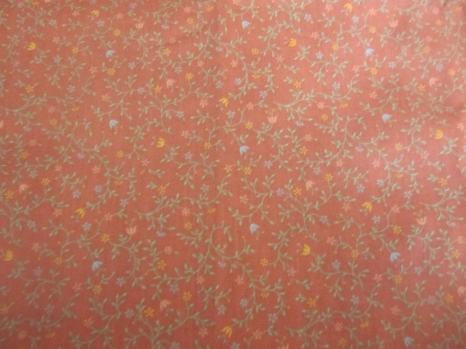 FABRIC Cotton Calico Small Floral on Pink 2yd 8" x 44 quilt craft - Image 3 of 4