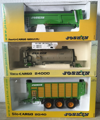 ROS JOSKIN BUNDLE Silo-Cargo 20/40, Ferti-Cargo 6011/17U, Vacu-Cargo 24000 1:32