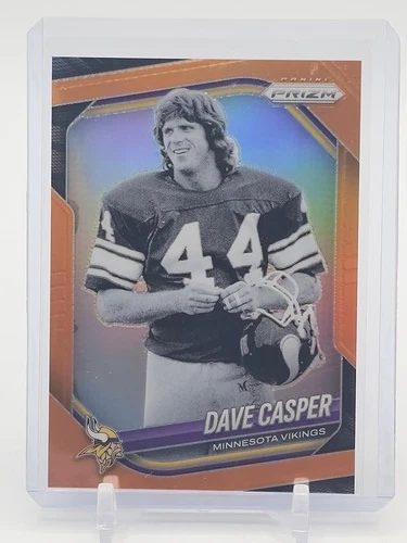 2025 Panini Prizm Football Orange Dave Casper #256