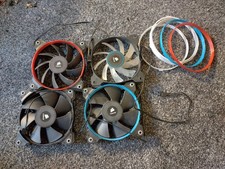 4x Corsair Fans 120mm With Colour Rings