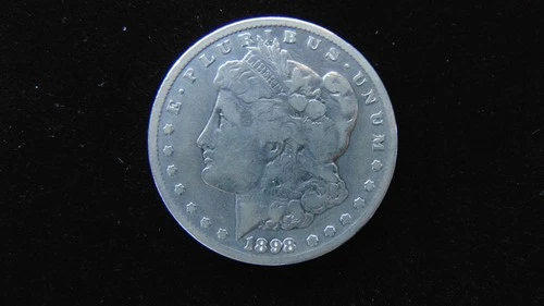 1898 S Morgan Silver Dollar $1 Choice Fine Coin #101