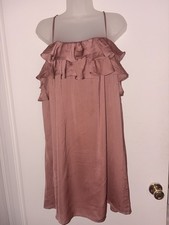 Old Navy Brown Ruffle Dress