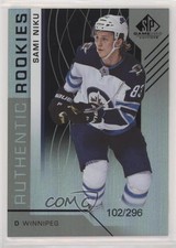 2018 Upper Deck SP Game Used Authentic Rookies Rainbow /296 Sami Niku #177 0y6z