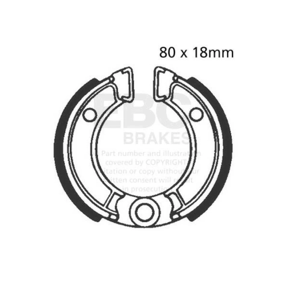 Zapatas de freno delanteras para HONDA CRF 50 F 2005-2017 EBC Foto 2 de 4