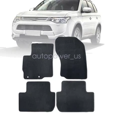 Fits 2011-2021 Mitsubishi Outlander Sport Floor Mats Carpet Velour New Black