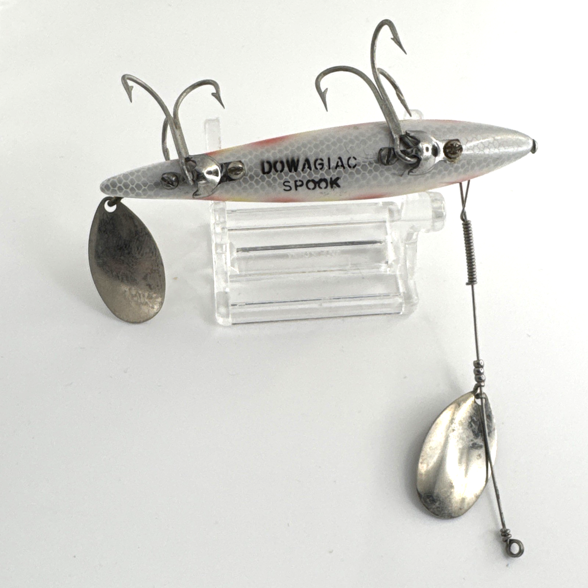 Vintage Heddon Dowagiac Spook Fishing Lure Super Rare Yellow Eyes