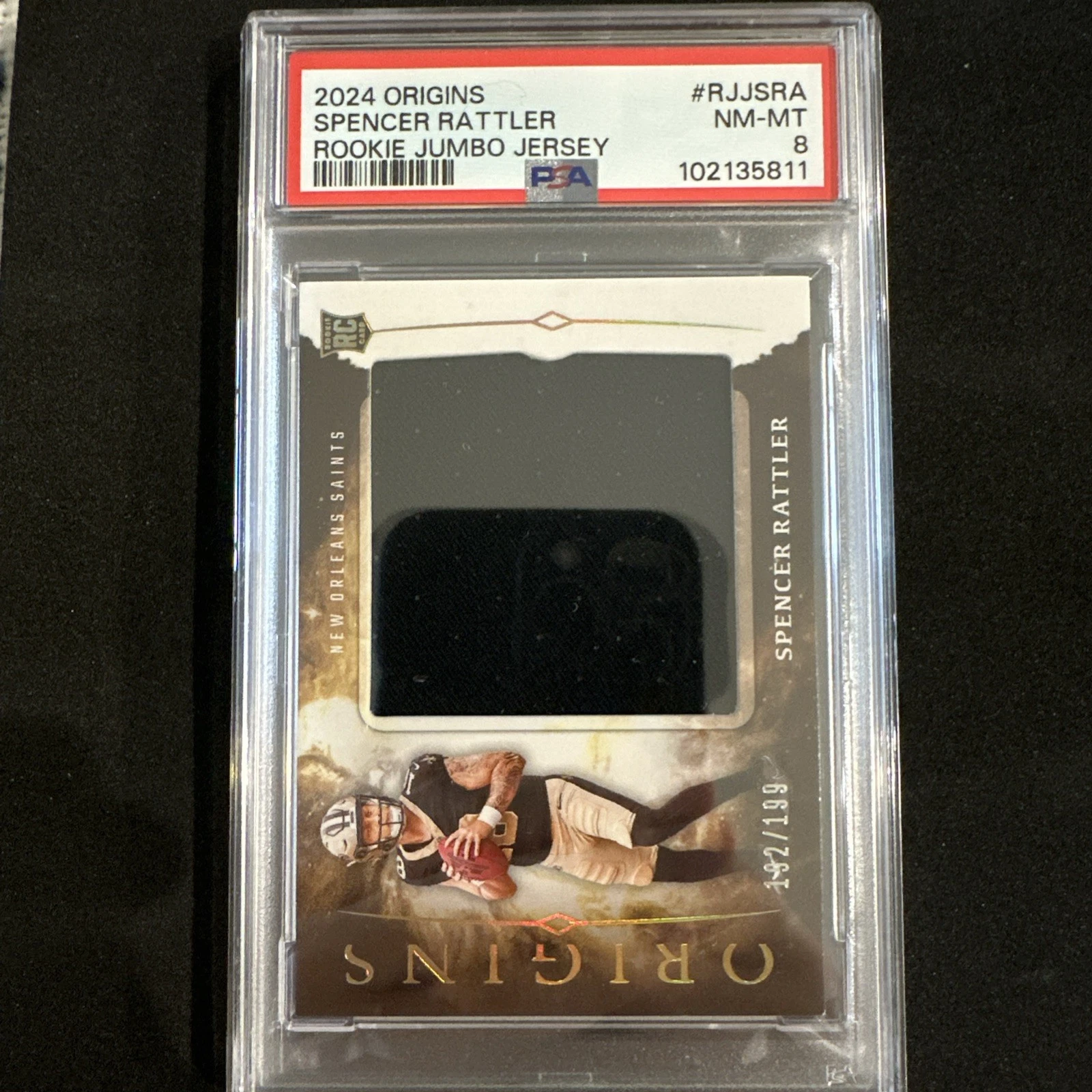 Spencer Rattler Panini Origins Rookie Jumbo Jersey #RJJSRA Base