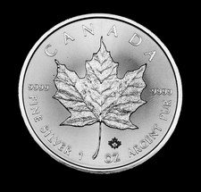 2017 $5 Can.  1oz Fine .9999 fine silver maple leaf privy awesome coin
