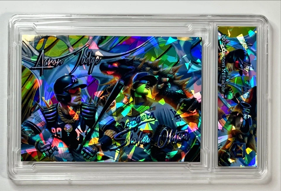 🔥 Losa refractora Shohei Ohtani & Aaron Judge 2025 'MVP' Collectors XT 🔥 Foto 2 de 4
