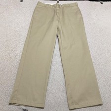 Dickies 874 Mens Work Pants 38x32 Solid Beige Original Fit Straight Leg Chino
