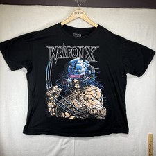 Marvel Weapon X Wolverine Graphic T Shirt X Men Comic Tee Size XL