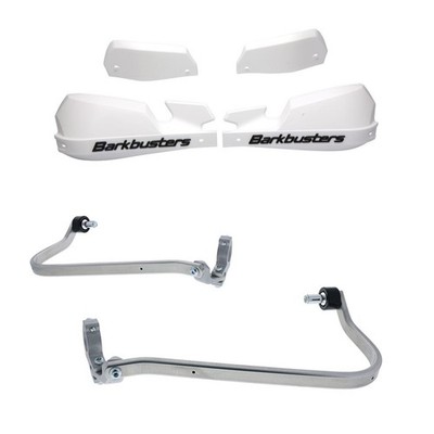 BarkBusters VPS White Handguard & 2 Point Mount Ducati Desert X Rally 2022-2024