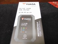 YUASA YCX1.5 6 VOLT / 12 VOLT BATTERY CHARGER, 1.5 AMP SMART CHARGER ,