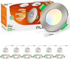 LED Downlights Ultra Slim Dimmable 6W 68mm Downlights for Ceiling 3CCT Warm...