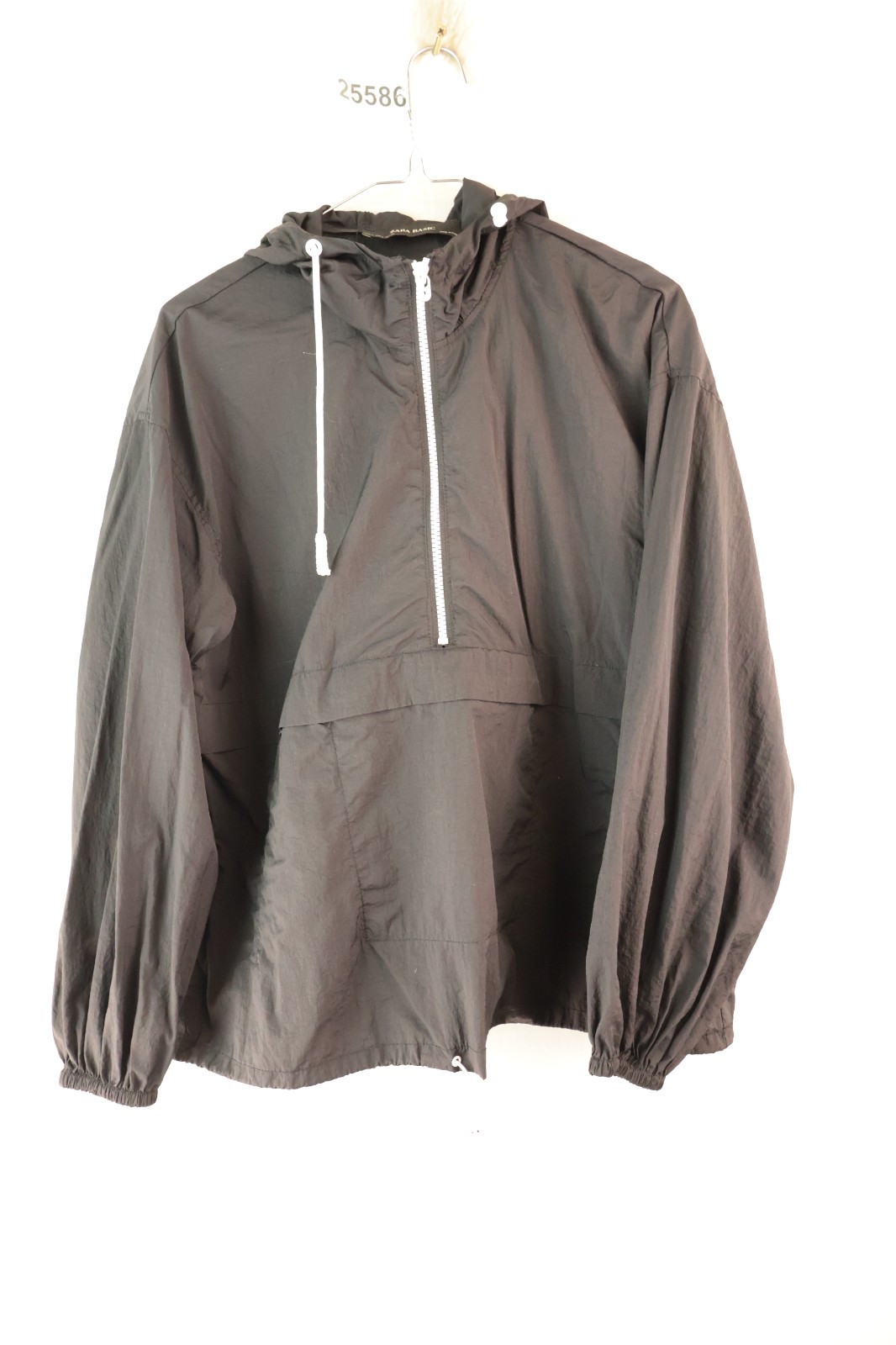 Zara BAsic Womans Anorak Pullover Jacket Black Zi… - image 1