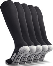 Soccer Socks 1/3/5 pairs Team Sport Knee High Socks for Adult Youth Kids