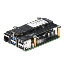PCIe M.2 HAT for Raspberry Pi 5 Pi 5 NVMe SSD PIP PCIe Pimoroni Peripheral