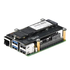 PCIe M.2 HAT+ for Raspberry Pi 5 Pi 5 NVMe SSD PIP PCIe Pimoroni Peripheral