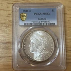 1881-S Morgan Silver Dollar Redfield Hoard PCGS MS62 Toned Coin