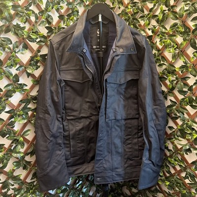 G-STAR Jacket Men's Unlined Full Zip Pocket High Neck Wax Look XXL