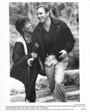 The Bodyguard 1992 BW 8x10 Glossy Photo Whitney Houston Kevin Costner