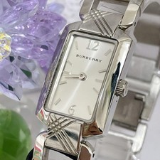 BURBERRY BU4211 Square Quartz Watch Silver Dial Unused 15.5 cm