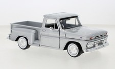 Motormax MOM79379SILVER - 1:24 GMC C-1000 Fenderside, Silver, 1966 - New