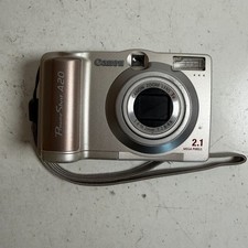 Canon PowerShot A20 Silver 1.5" LCD 2.1MP 3x Optical Zoom Compact Digital Camera