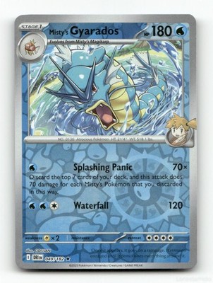 MISTY'S GYARADOS DESTINED RIVALS 049/182 POKEMON REVERSE HOLO NM/M