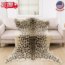 Faux Cheetah Area Rug Animals Printed Hide Mats Leopard Rug 5.2Ft X 6.5Ft