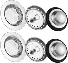 Kitchen Sink Drain Strainer 6 Pack Stainless Steel Sink Stopper, Anti-Clogging K