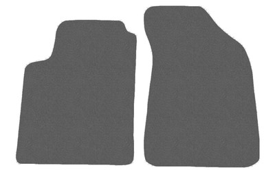 Front Fußmatten Velour für Lancia Delta III 5t H/B 2008-2014, Graphit x14 Rand