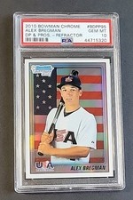 Alex Bregman 2010 Bowman Chrome Draft & Prospects USA 1st Refractor PSA 10