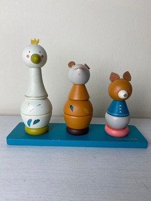 Moulin Roty Le Voyage d'Olga Holztiere stapelbar komplett