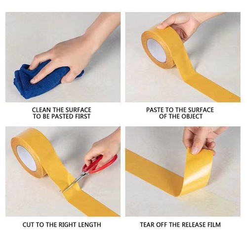 Cinta de doble cara súper fuerte - Adhesivo de montaje resistente impermeable sin rastro - Imagen 3 de 14