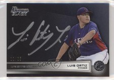 2014 Bowman Bowman Black Collection Auto 12/25 Luis Ortiz #BBC-LO Auto k0w
