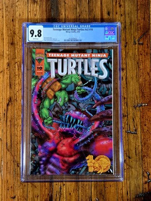   MIRAGE Teenage Mutant Ninja Turtles Volume 2 V2 Issue # 10 - 1995 CGC 9.8   