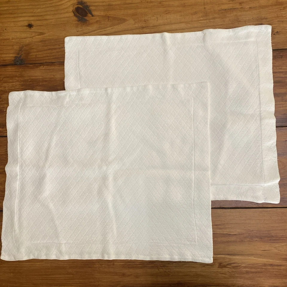 PEACOCK ALLEY Alta Costura Matelasse Soporte Almohada Fundas Algodón Foto 2 de 4